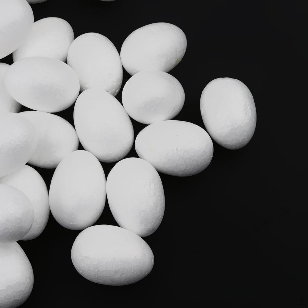 

150 шт. 2-дюймовых гладких яиц для Пасхи, Рождества, Хэллоуина, для изготовления поделок, школьных проектов