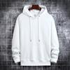 MGHR Men's Fashion Long Sleeve Hooded Casual Solid Color Print Autumn Winter Hoodie