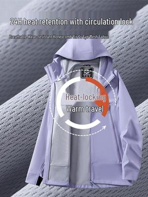 Breathable Windproof Softshell Mountaineering Jacket, Customizable Print, In Stock