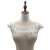 Water-Soluble Lace Chest Collar, Three-Dimensional Hollow Embroidered Corsage Diy Lace Accessories, Curved Semi-Circular Embroidered Fake Collar