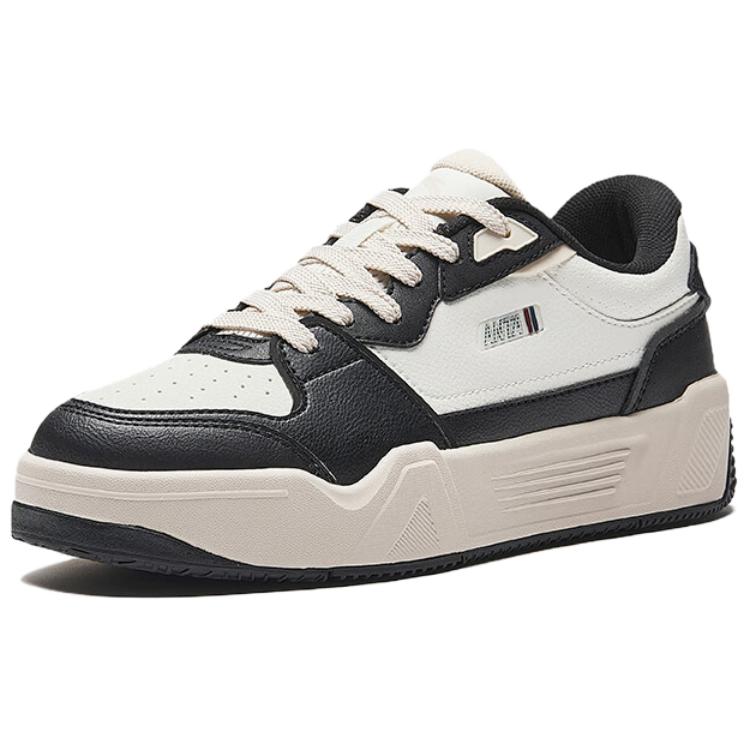 Anta C37 Series Comfortable Versatile Casual Classic Non-Slip Durable Balance Low-Top Skate Shoes Women sneaker Black White 122528027-3