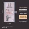 Card Album for Photos, Business Cards, Tickets - Frosted Transparent, 3-6 Inch Sizes