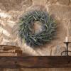 Purple Door Wreath Artificial Plastic Green Leaf Wreath Vivid Window Wreath  Photography Prop