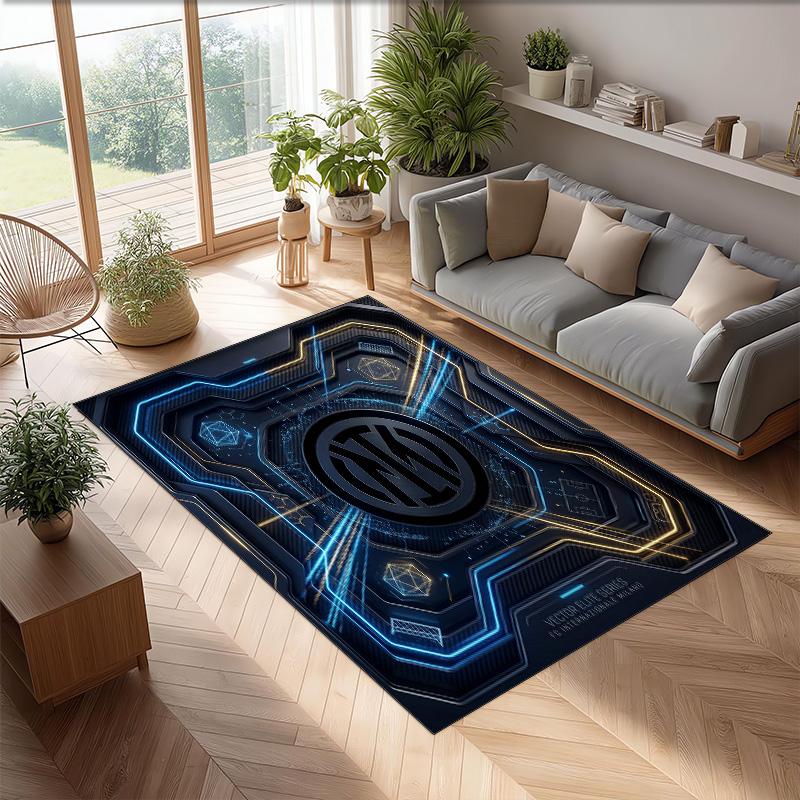 Borussia Dortmund Printed Flannel Area Rug Non Slip Soft Polyester Floor Carpet Indoor Decor Mat for Bedroom Living Room Sofa
