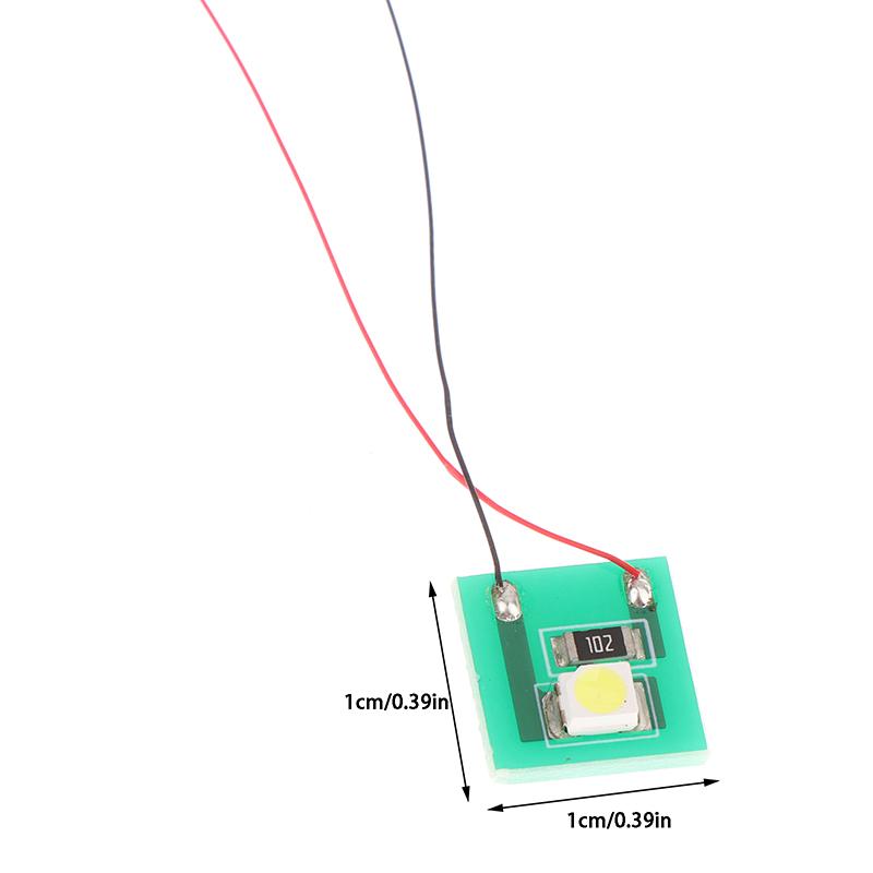 5 stk Forkoblet Varmhvit Smd 3528 LED Lampe Lyssett 12V ~ 18V For Modelljernbane Tog 1 Sett=5 stk