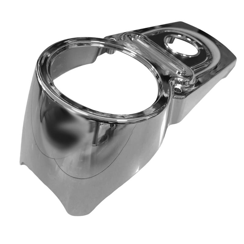 NEW-Chrome Material Motorcycle Fuel Tank Dash Console Cover For Dyna Street Fat Bob Low Rider 2004-UP Dash Panel Protecto