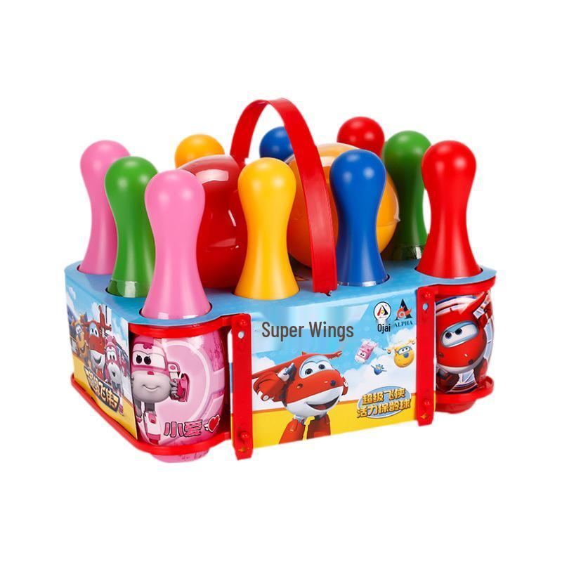 Super Wings Large Bowling Set - Children's Toys for Parent-Child Indoor/Outdoor Play