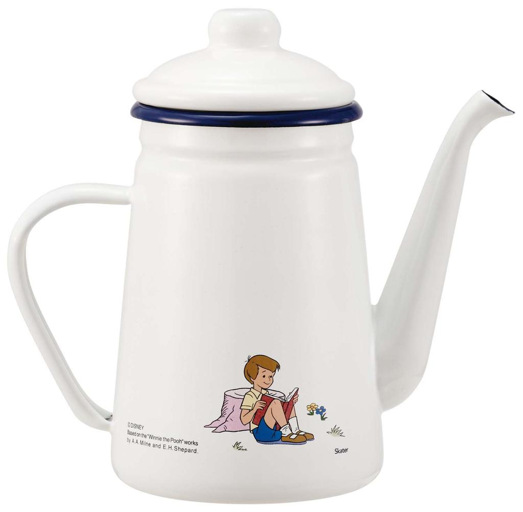 Skater Enamel Drip Kettle, 1.1L, Disney Winnie the Pooh Design, ENKT1-A