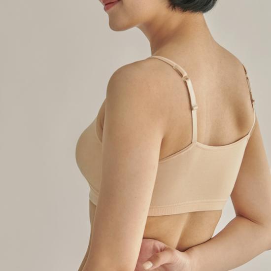 Skinny Five No-Wire Everyday Modal Bra Panty Set Black/Gray/Skin (Contains 1 Bra + 2 Panties)