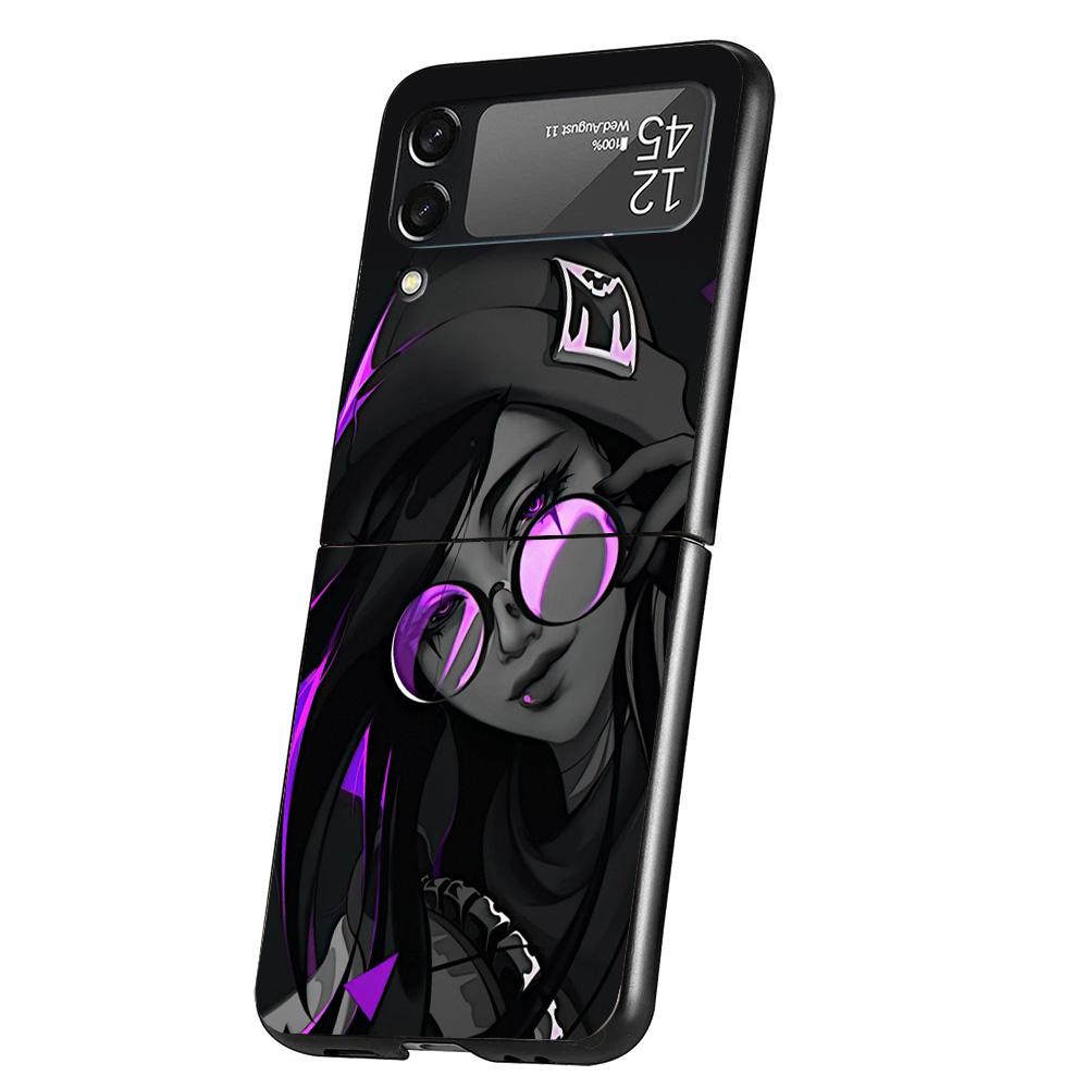 Valorant Game Cool Cover Phone Case For Samsung Galaxy Z Flip 7 6 5 4 3 5G Flip7 Flip6 Flip5 Flip4 Flip3 Black Fundas Shell Gala
