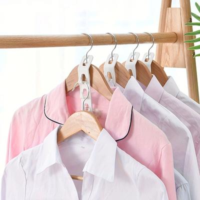 4/8/12pcs-Hanger Hook Space Saving Series Multifunctional Multi-layer Cabinet Style Clothing Connection Storage Hanger