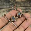 Mother Of Pearl Earring Electroformed Copper Earrings Gemstone Earring Electroformed Jewelry Handmade Earrings Copper Jewelry Gift For Wife