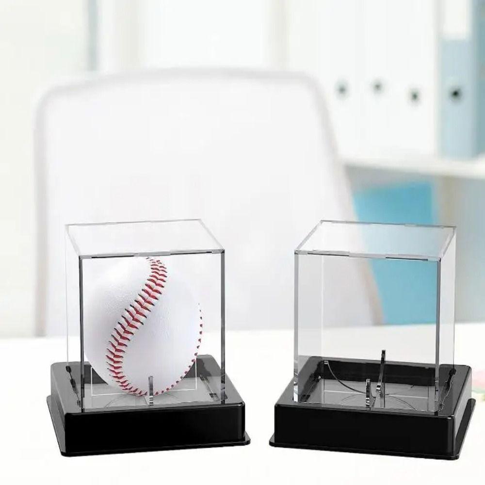 UV Protection Baseball Box Acrylic Storage Box Baseball Softball Baseball Display Case Team Sports