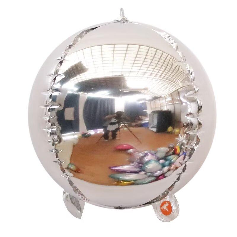 

10Pcs 10 Inch 4D Aluminum Foil Balloon 10 Inch 4D Aluminum Foil Balloon Disco 4D Balloon Birthday Wedding Decoration 10pcs&10 inch срібний