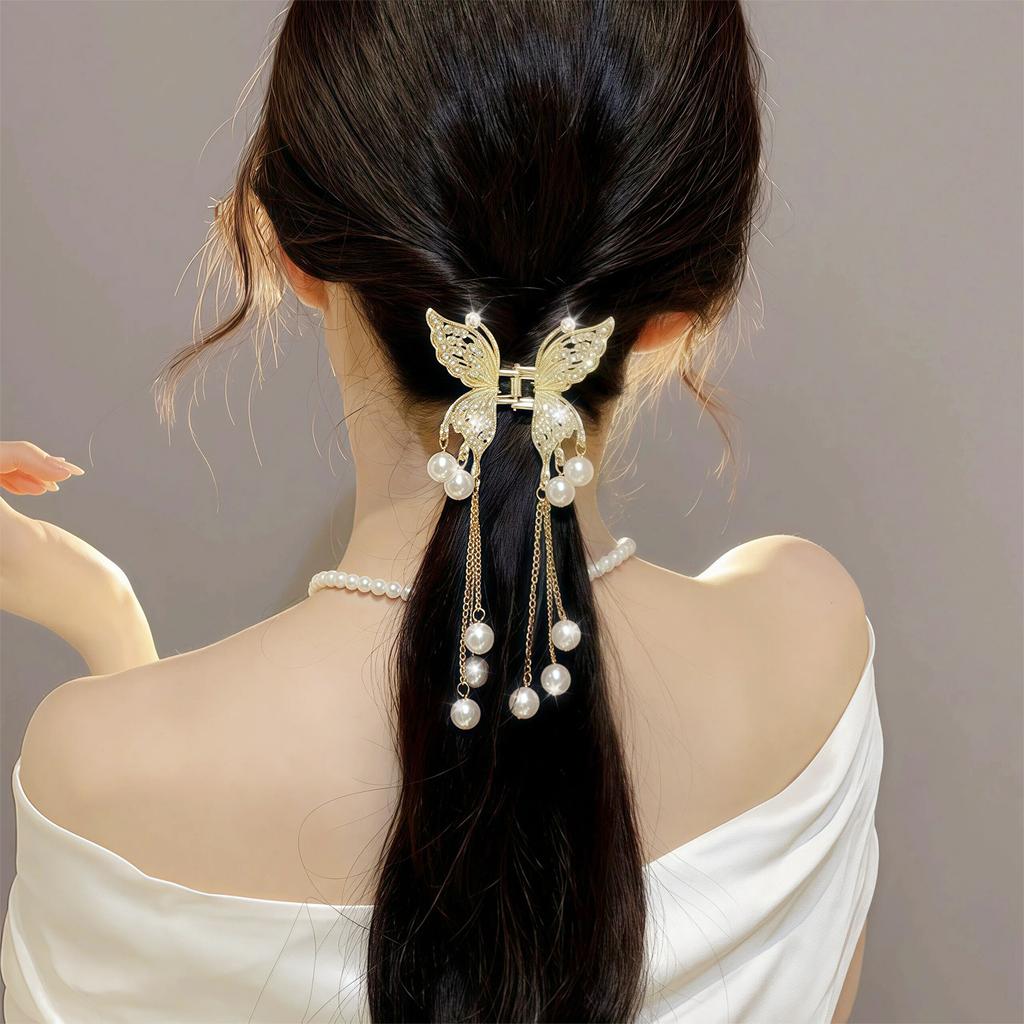 Durability Butterfly Shaped Hairpins Hair Clips With Decorative Accents NonSlip Grip Secure Hold Hairpins For Long Hair