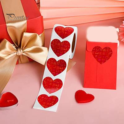500 Stück nützliche, charmante kleine Herzaufkleber, Einladungsbriefe und Herzaufkleber für Valentinstag, Bastelbedarf