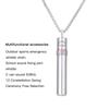 Stainless Steel Breathing Resistance Whistle Necklace Yoga Meditation Necklace  Female Lady Girl