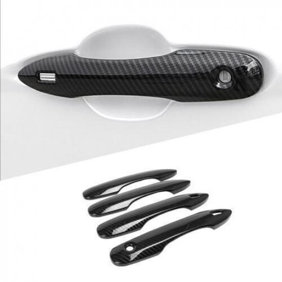 Fits 2018~2023 Toyota Camry Carbon Fiber Door Handle Cover Trim Overlay Cap Set