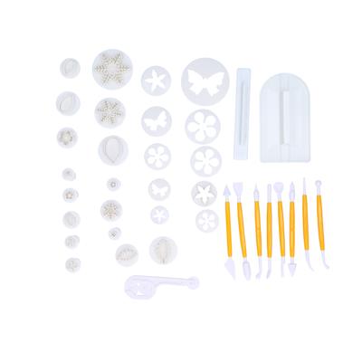 37PCS Set Fondant Cake Mold Cookies Biscuits Cutter Mould Cake Decoration Tool Set