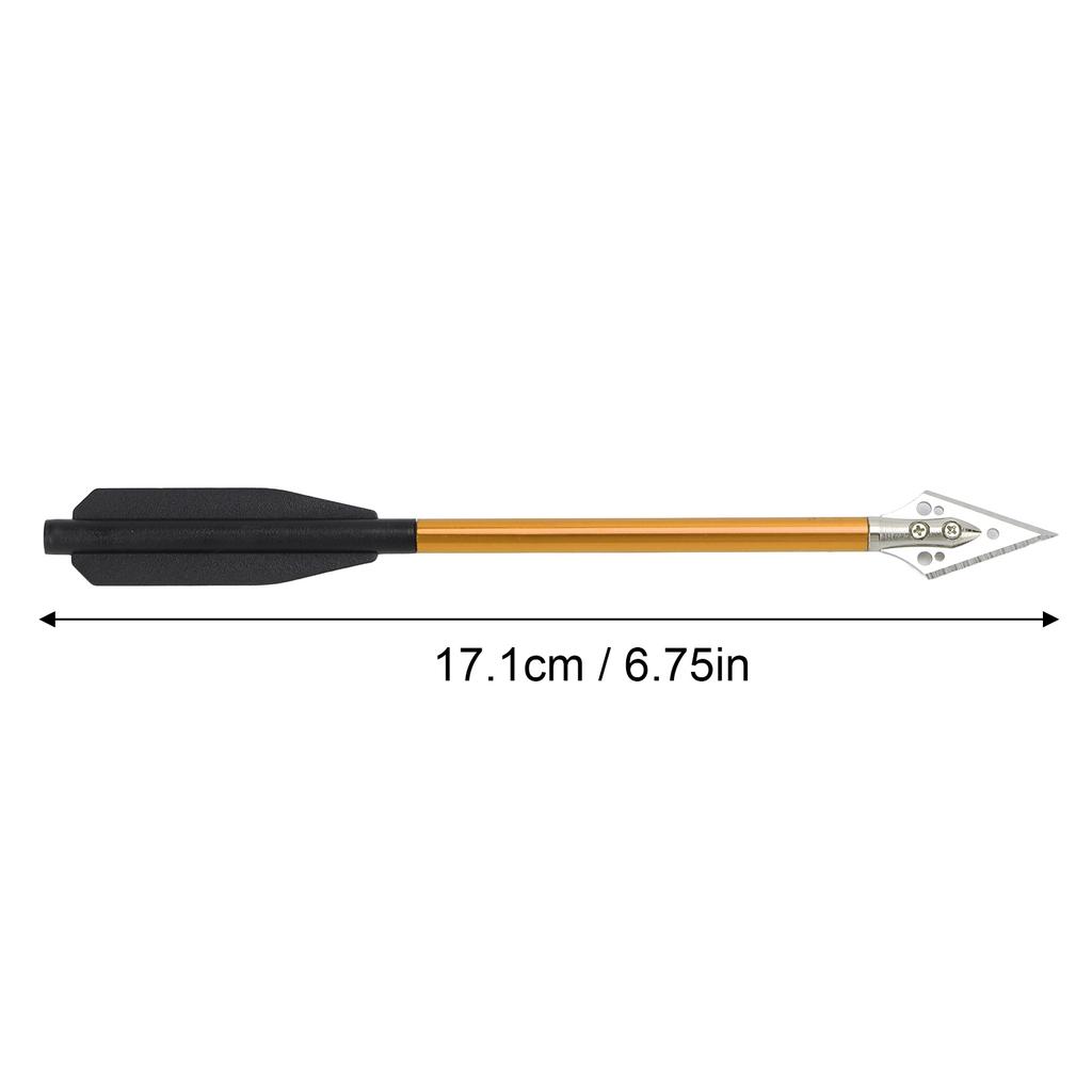 6Pcs Arrows Double Screw Fixing Aluminum Alloy Shooting Bow Arrows Archery Accessory 6.75in