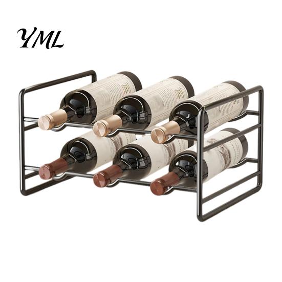 Scaffale in Ferro per Dispensa Cucina, Scanalature Curve, Ripiano per Mobile da Bancale, Supporto Metallico Compatto per Bottiglie, per Armadietto e Scaffale Stabile