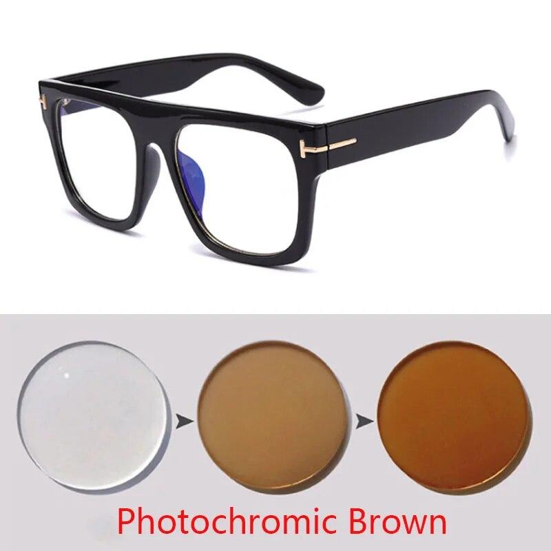 Oversized Glasses Men Luxury Steampunk Big Hyperopia Women Reading Photochromic Prescription 0 +0.5 +1.0 +2.0 To +6.0