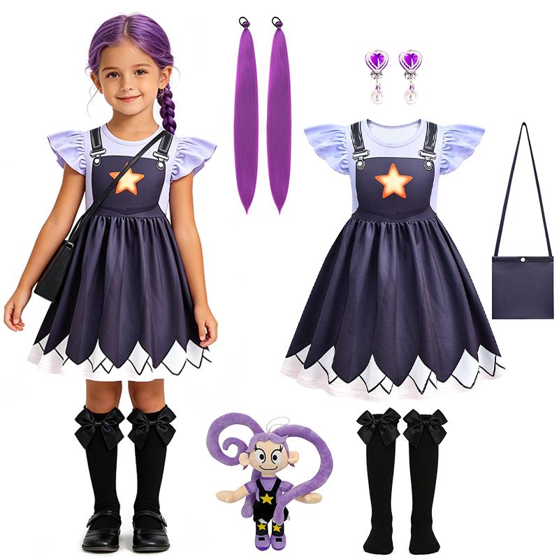 Abenteuerspiel Lily Anime Cosplay Kinderkleidung Halloween Geburtstagsparty Kostüm Mädchenkleid Weihnachten Karneval Kinderkostüm