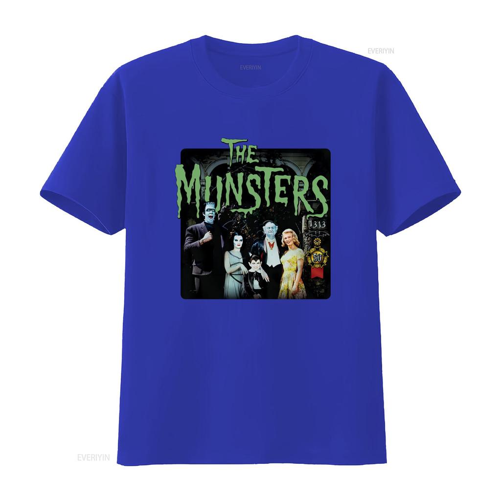 50 Years Munsters The 1313 Classic TV Show Mens Regular Fit T Shirt Vintage Washed Breathable Soft Homme Unisex Graphic