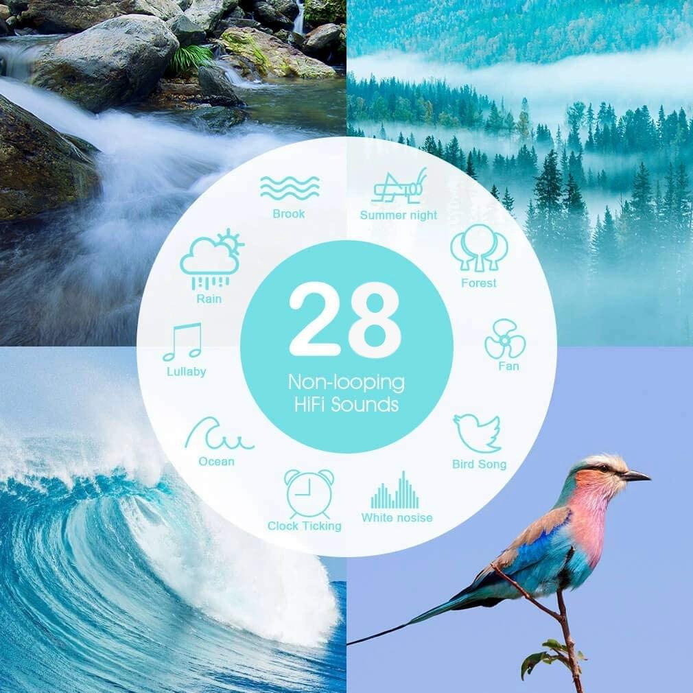 Baby Sleep Sound Machine & Night Light Soother