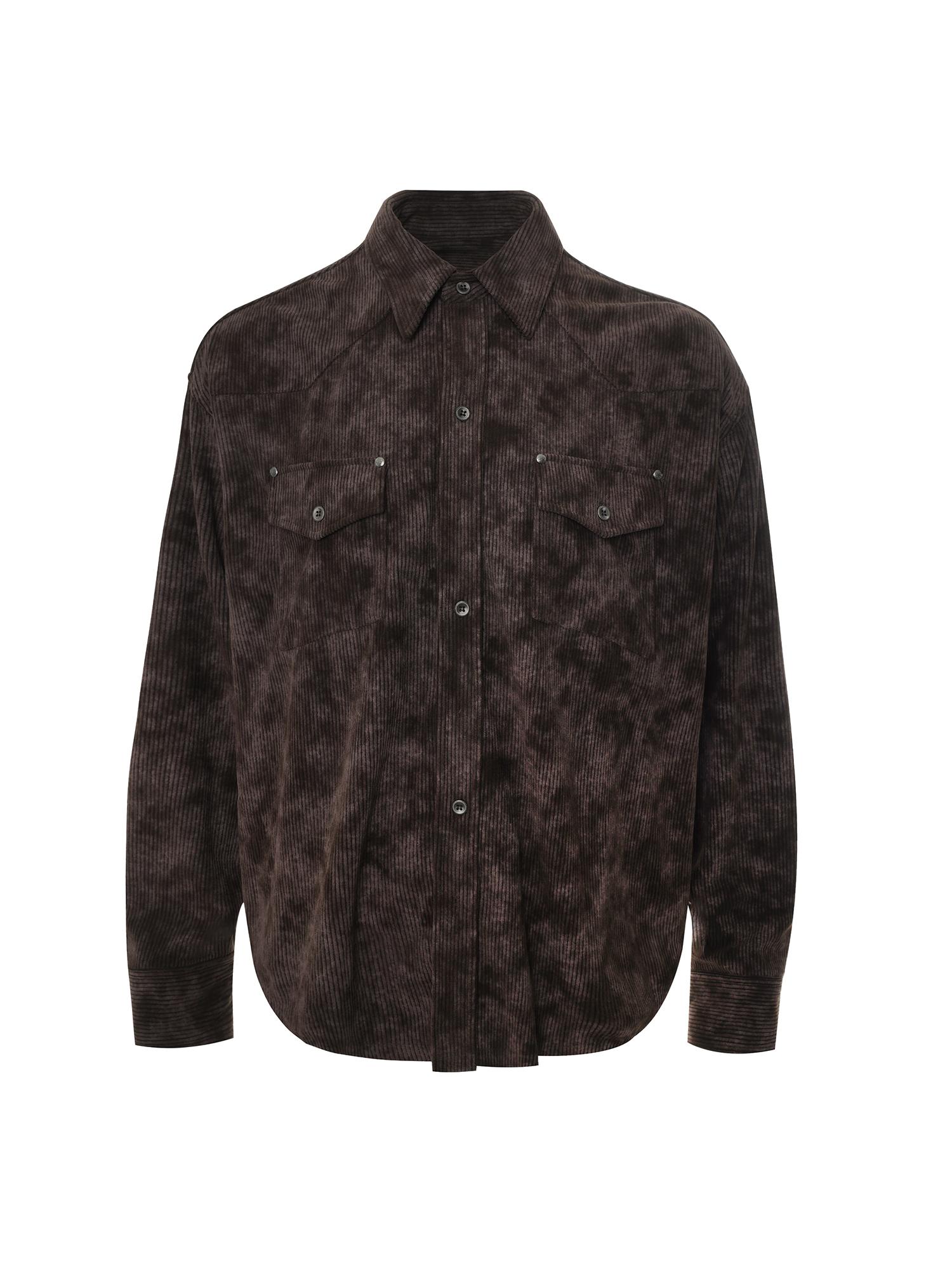 Igo Western Corduroy Shirt (Brown) Os