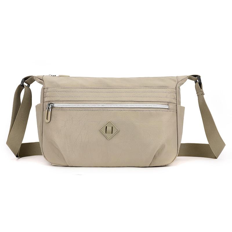 

Красочная сумка через плечо для женщин Colorful Fox, корейская версия простой сумки-мессенджера большой вместимости, водоотталкивающая нейлоновая сумка абрикосовый