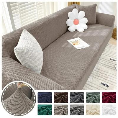 Żakardowe elastyczne pokrowce na sofy do salonu narzuta na sofę ochraniacz na fotel narzuty na sofę Home Decor 1/2/3/4 osobowa w kształcie litery L