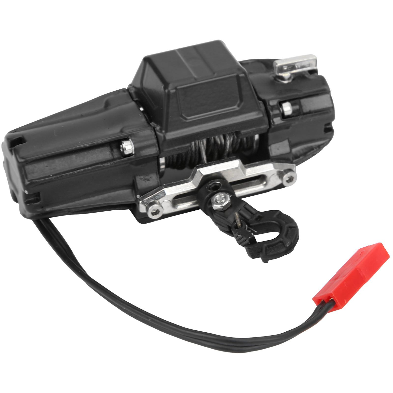 

RC Car Single Motor Winch with Line for SCX10 90046 TRAXXAS TRX4 Redcat 1 10 RC CarBlack чорний