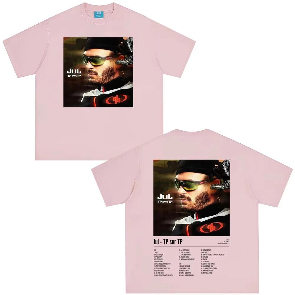 

2026 Rapper Jul Graphic Vintage Tshirt Man Woman Fashion Hiphop T Shirt Shortsleeved pure Cotton Aesthetic Tshirt Streetwear 4XL
