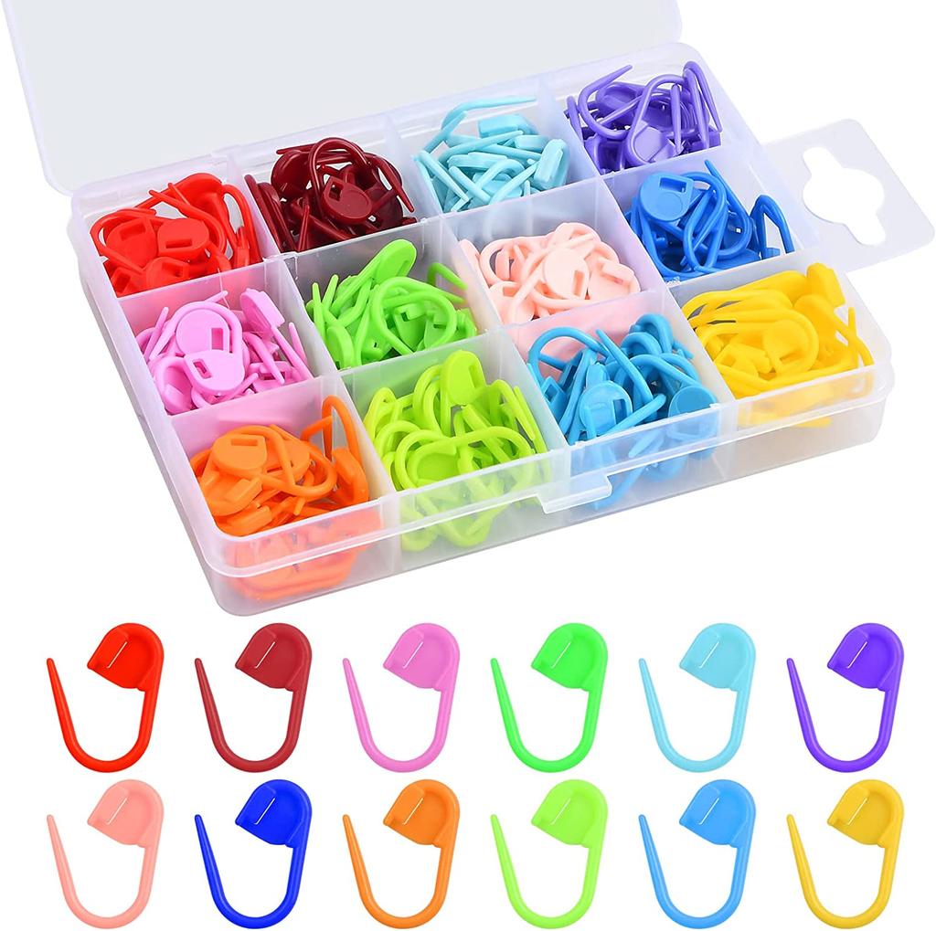 50/100Pcs Colorful Plastic Safety Pins Knitting Markers Crochet Stitch Clips For Diy Knitting Sewing Craft Clothing Accessorie