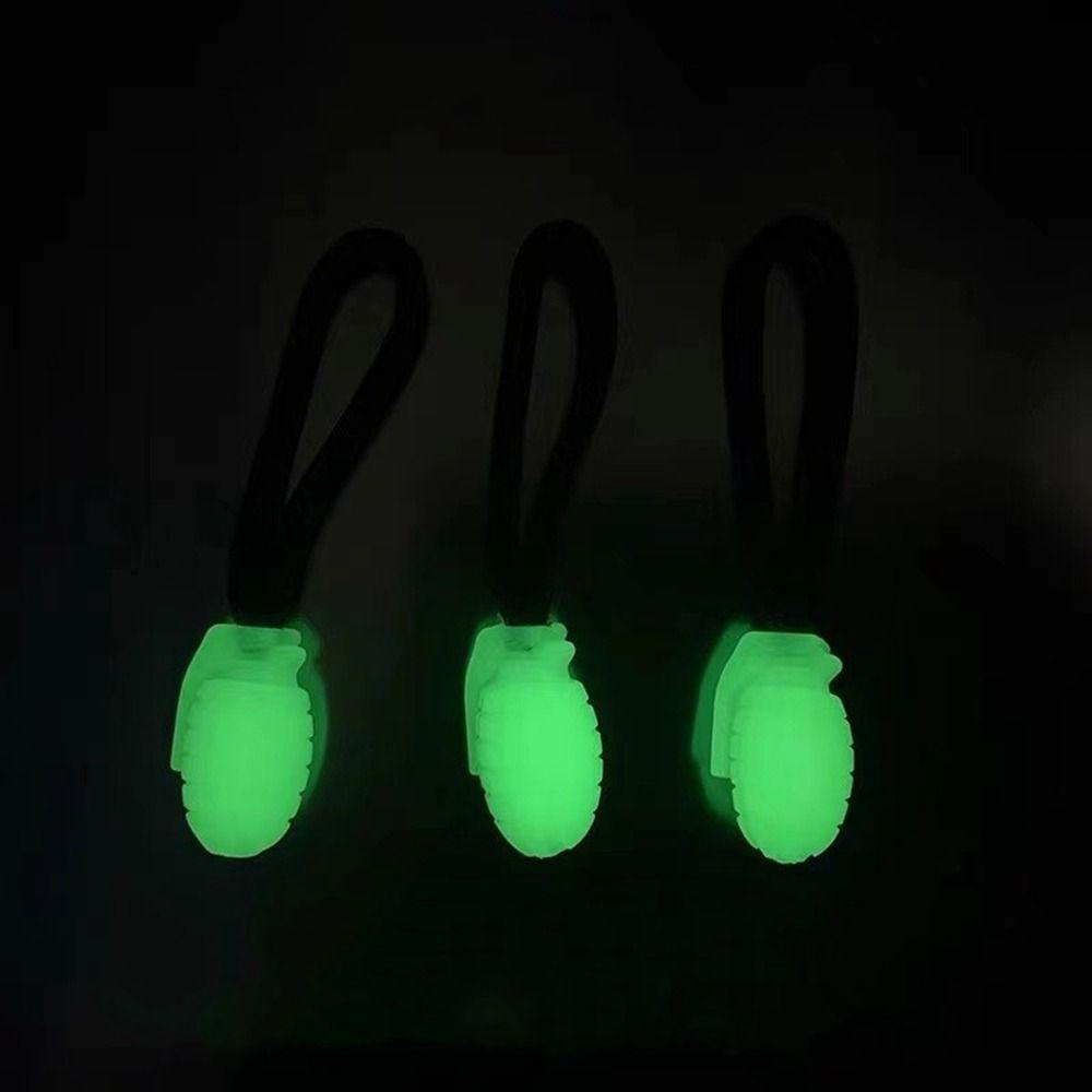 10pcs TPU Night Light Puller End Suitcase Tent Backpack Anti loss Keychain  Outdoor Tool