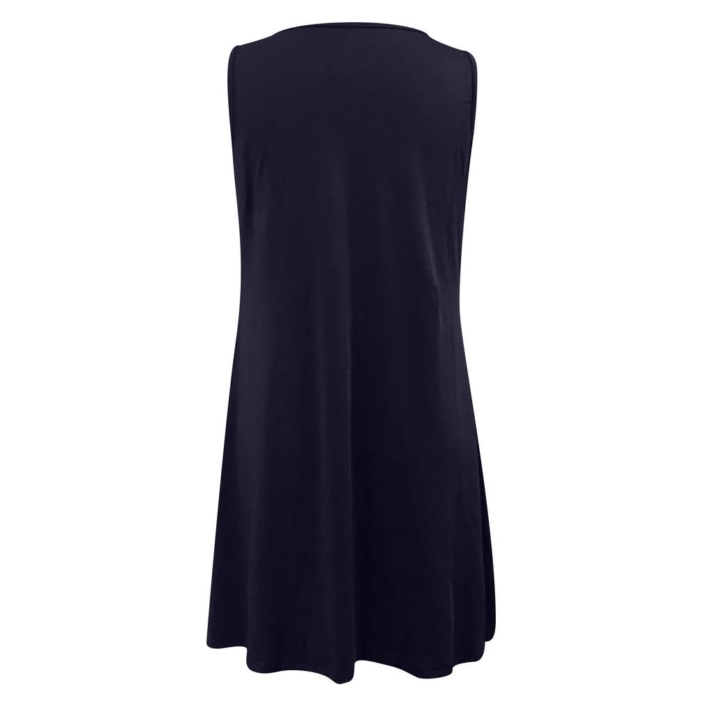 Damskie letnie sukienki Sukienka letnia Casualowa sukienka plażowa bez rękawów Boho Print