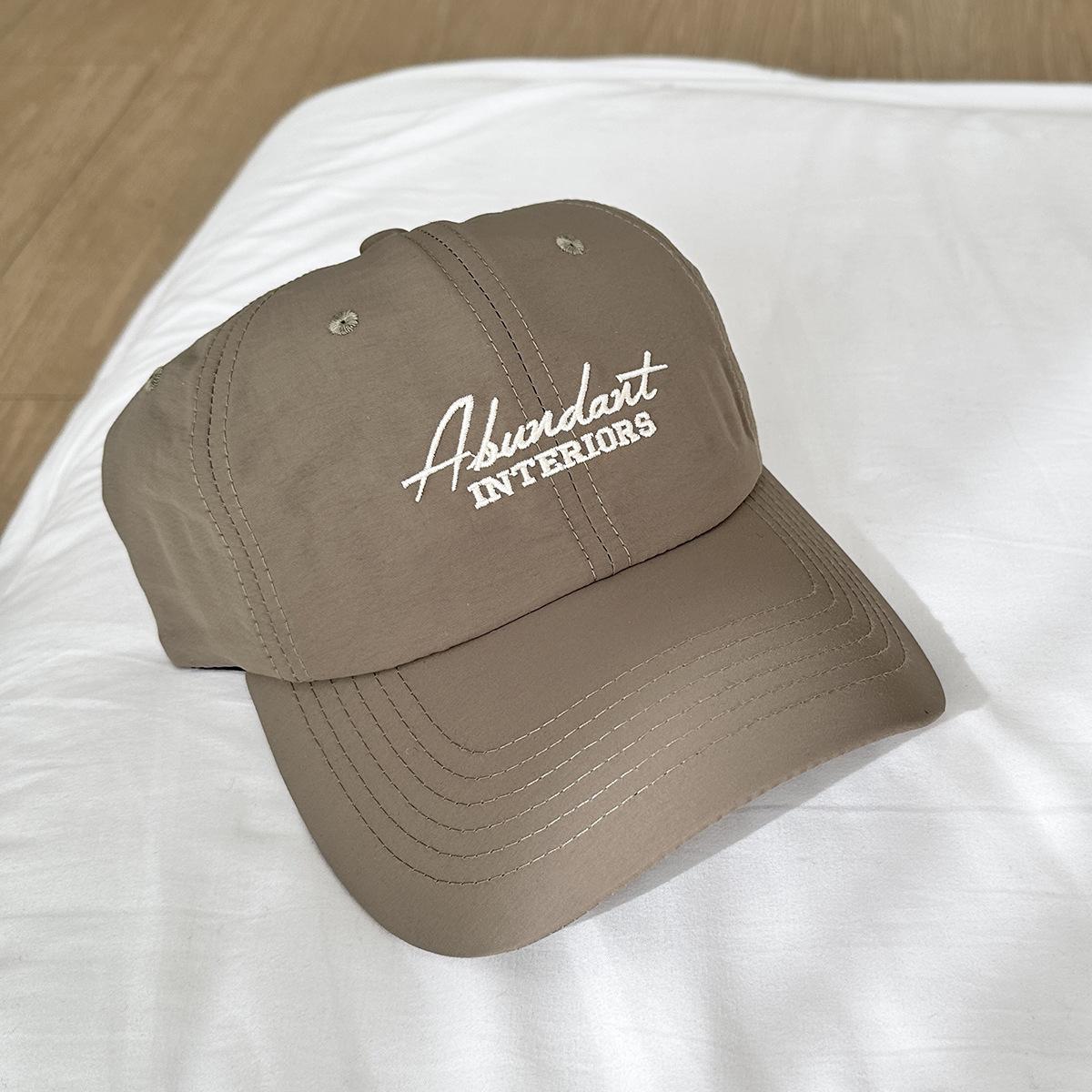 

2026 Spring Summer New Quick Dry Baseball Cap Women Simple English Embroidery Versatile Sun Hat Men Dad Hat 56-60cm&adult темно-коричневого кольору