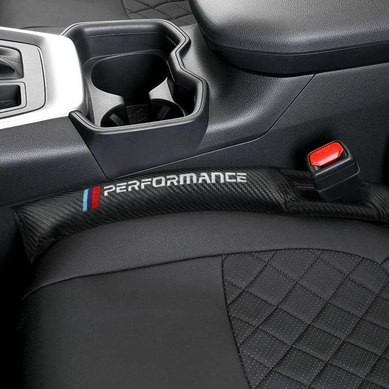 2Pcs Carbon Fiber Car Interior Seat Gap Plug Filler Pad For BMW Performance X3 X5 X6 E30 E38 E39 E46 E60 E61 E90 E91 E92 E93 M3 HD5