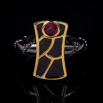 Hot Ring Two Color Personalized Creative Key Mens and Womens Rings Exaggerated Fashionable Handmade Jewelry