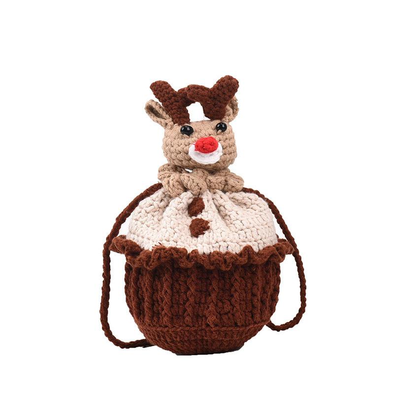 Trendy Geometric Patterned Kids Crossbody Bag For Boys And Girls Perfect For Christmas Outfits Reindeer