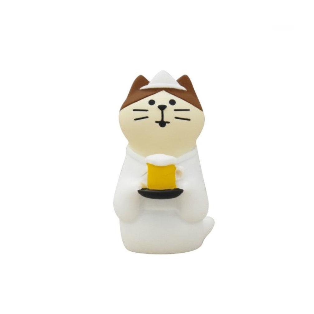Japanese Cat Mini Ornament - Resin Craft Snack Toy Gift for Home & Tea House Decor