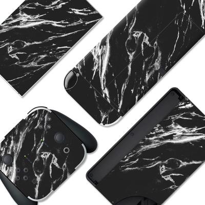 Full Set of Protective Stickers for PlayVital Switch OLED Custom Vinyl Sticker Skins for Switch OLED Console Dock Grip Black Models, & Joy-Con & &