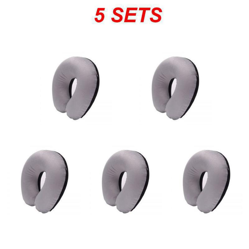 U-shaped Neck Pillow Inflatable Fatigue Relief Travel Pillow Flight Headrest Sleep U-shaped Cushion For Plane