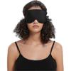 Alaska Bear Sleep Mask Silk Cool - No Pressure Eye Donuts Contour - Handmade, Upgrade Over Conventional "flat" Masks (black)