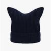 Acne Studios Beanie Face Logo Patch C40426 Navy Melange