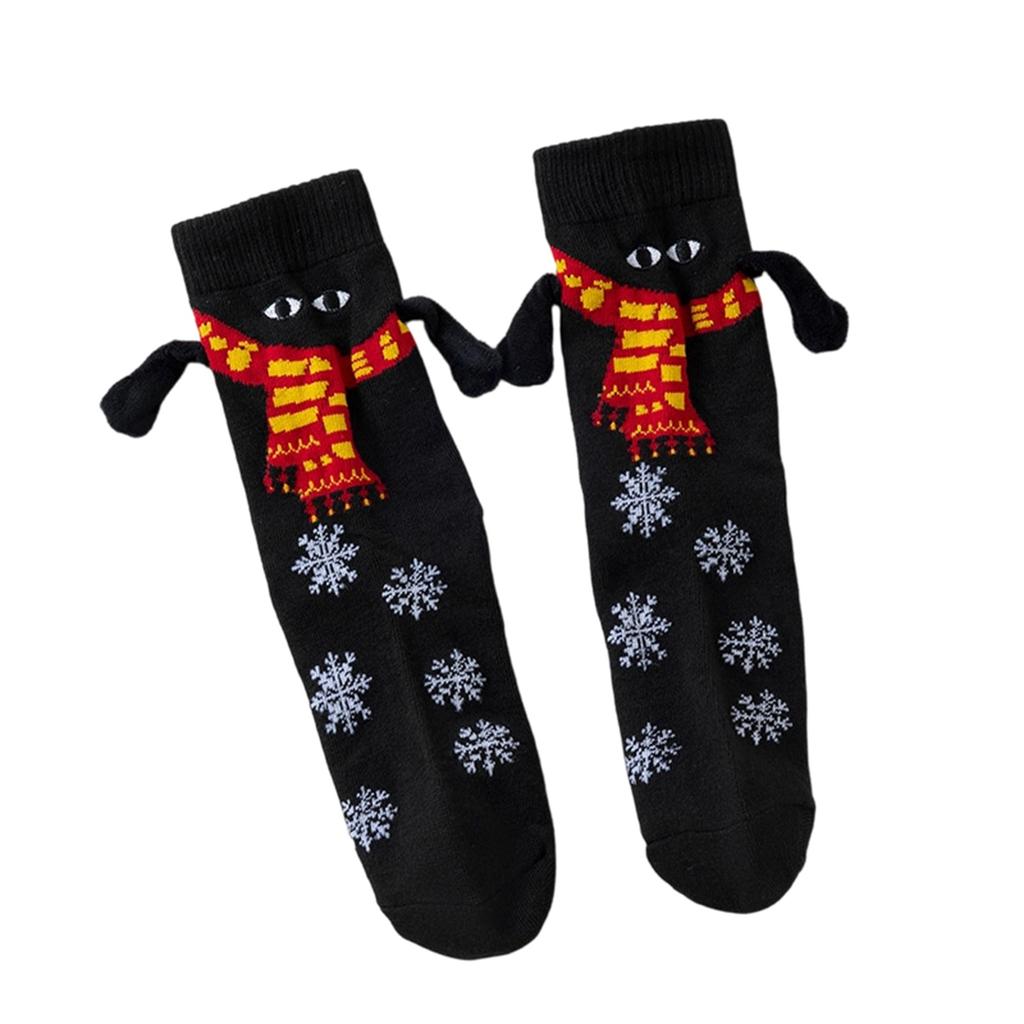 Christmas Decorations Christmas Hand In Hand Socks Couple Socks Personalized Eyes Magnetic Magnet Stone