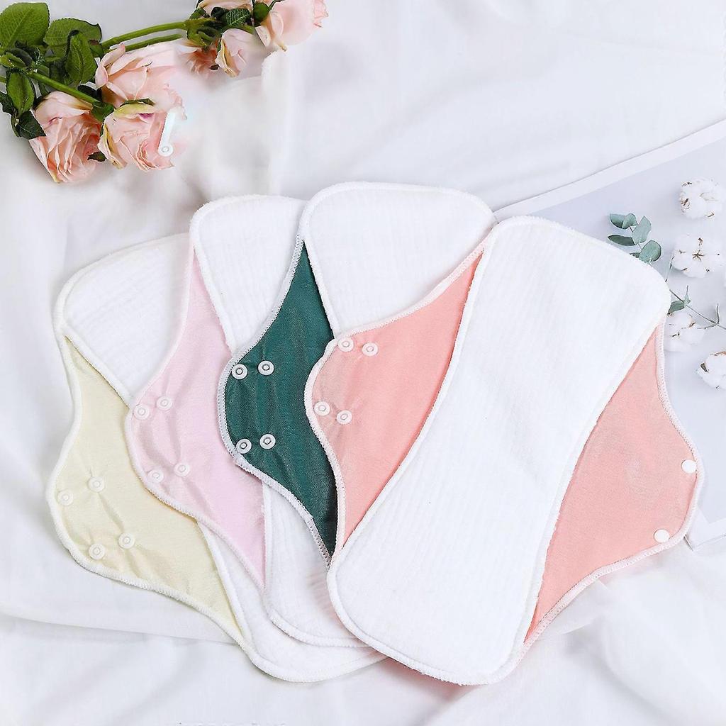 3Pcs Women Menstrual Cloth Pad Absorbent Cotton Reusable Sanitary Pad Underwear Liner Antibacteria Technology Washable S