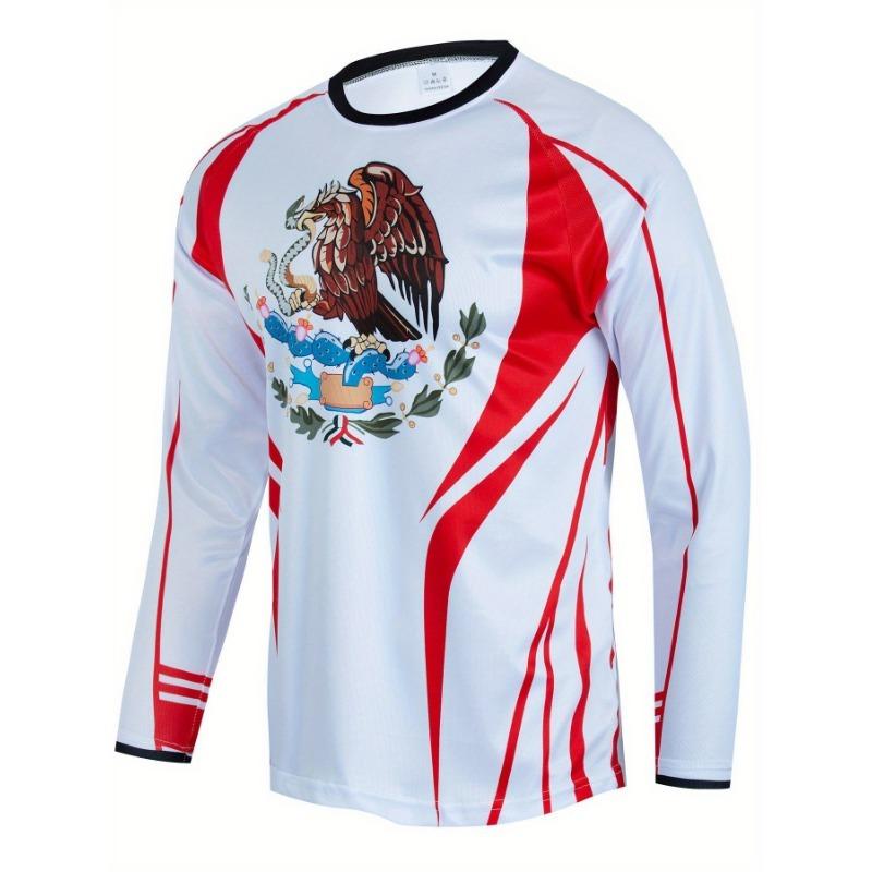 Módní trička s mexickou vlajkou Mexiko 3D potisk Pánské Dámské Tričko s dlouhým rukávem Streetwear Oversized Harajuku Dětská trička Top Oblečení