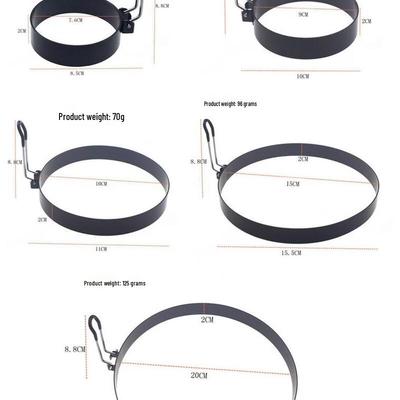 Non-stick Round Egg Frying Ring Mold Set